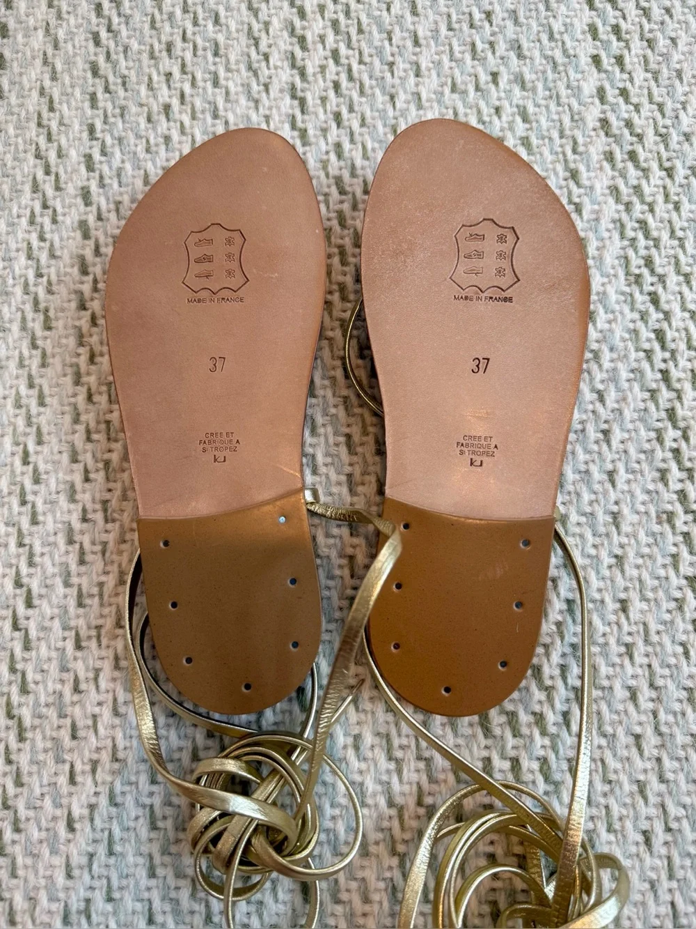 K.Jacques Bikini Sandal in gold